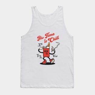 vintage lighter cartoon mascot Tank Top